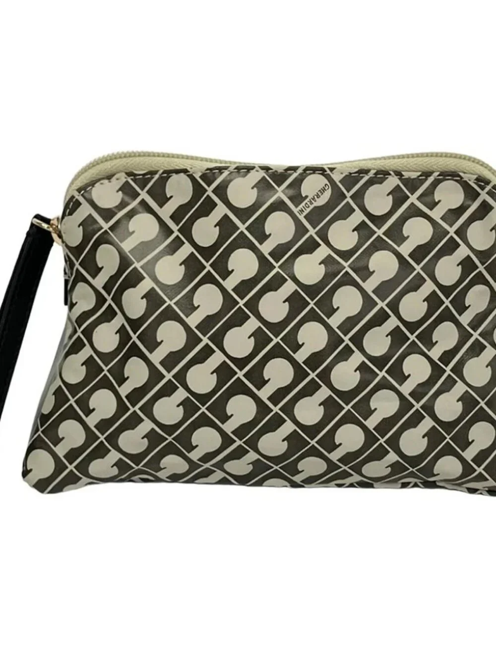 GHERARDINI Beige Brown PVC Pouch